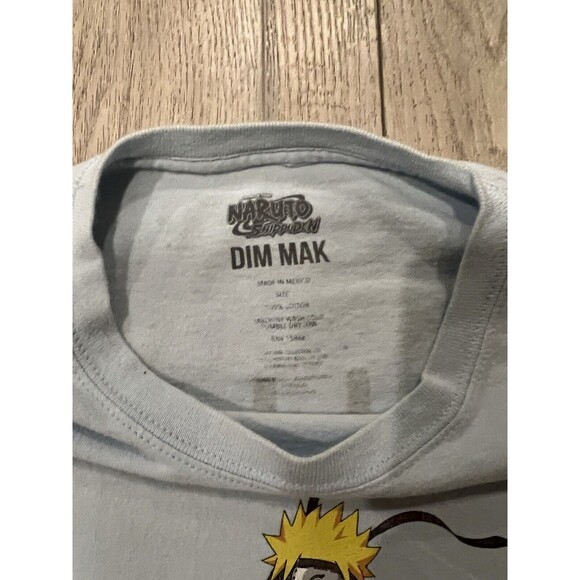 Rare Dim Mak Naruto Steve Aoki Shirt Men Sz Large Baby Blue Shippuden anime edm - Picture 6 of 9